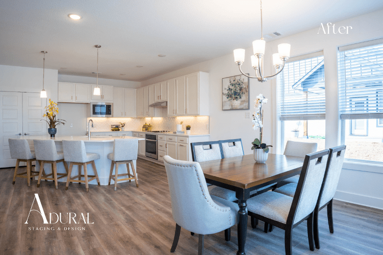 Home staging transforms this kitchen