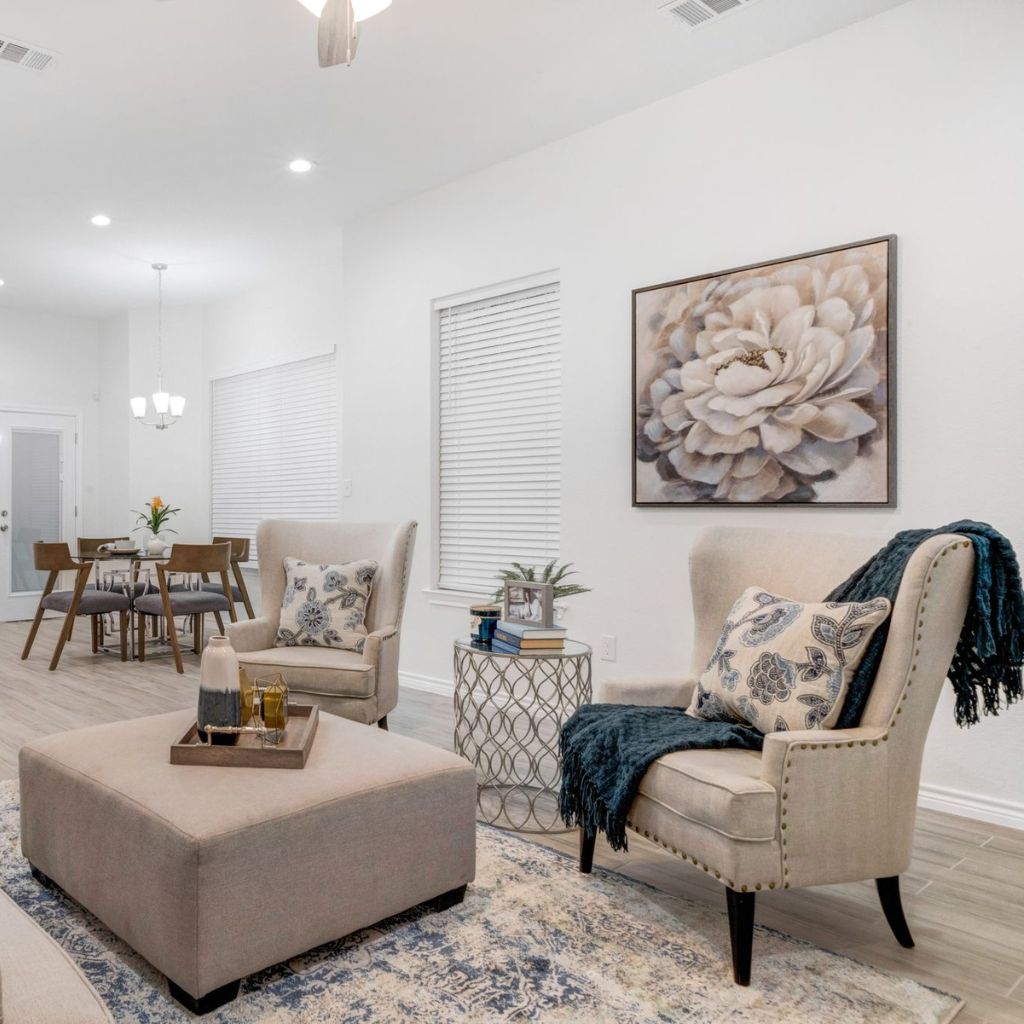 Airbnb design and styling services create cozy guest spaces.